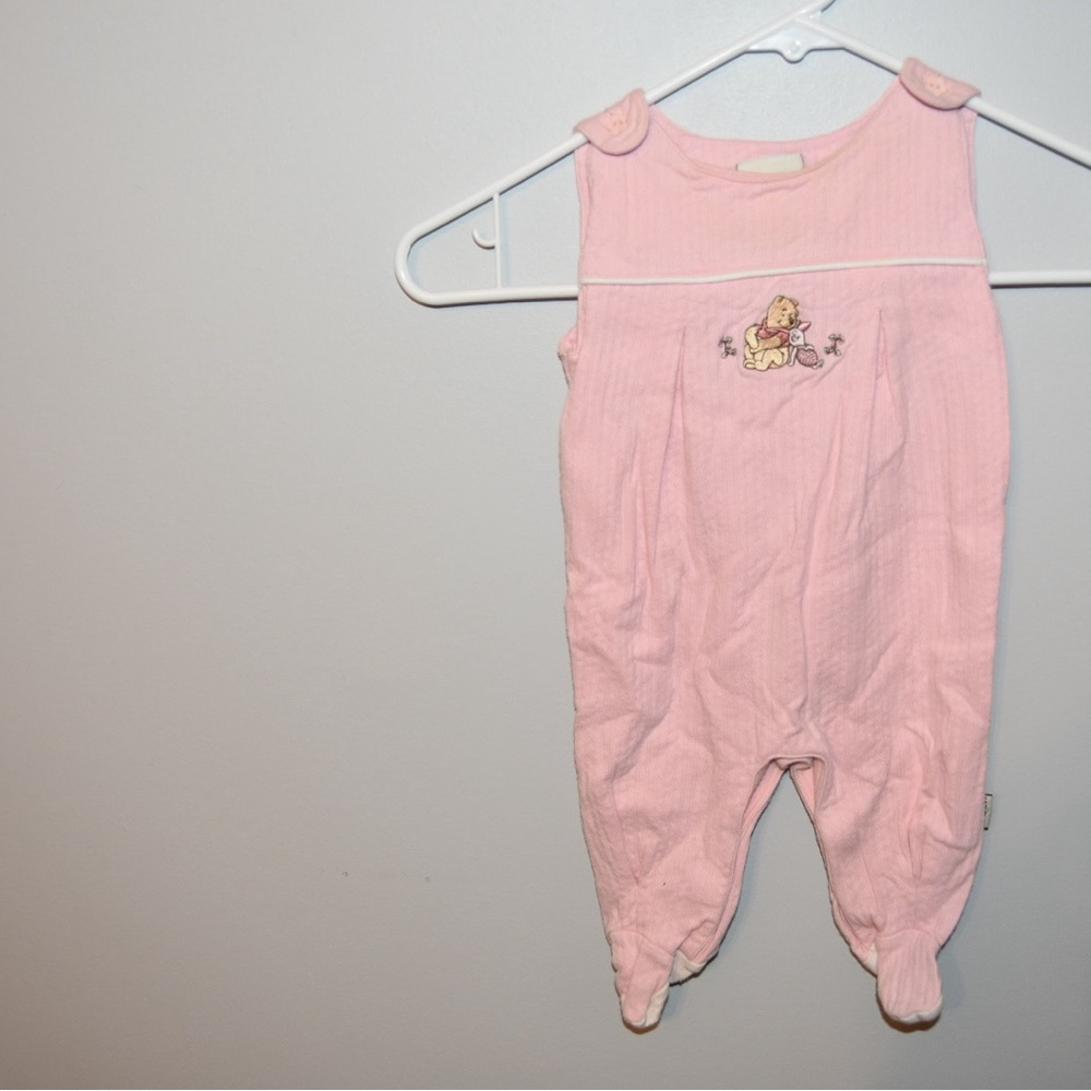 Disney Pink Footies One Piece with Cozy Comfort